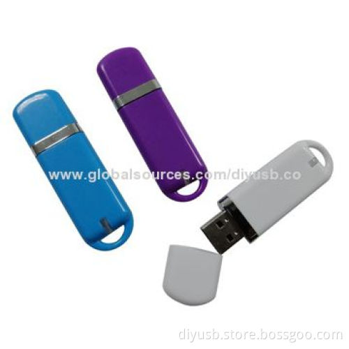 Plastic USB Flash Disks, 128MB to 32GB Memory Capacity, Original Chipset, CE, RoHS and FCC Marks